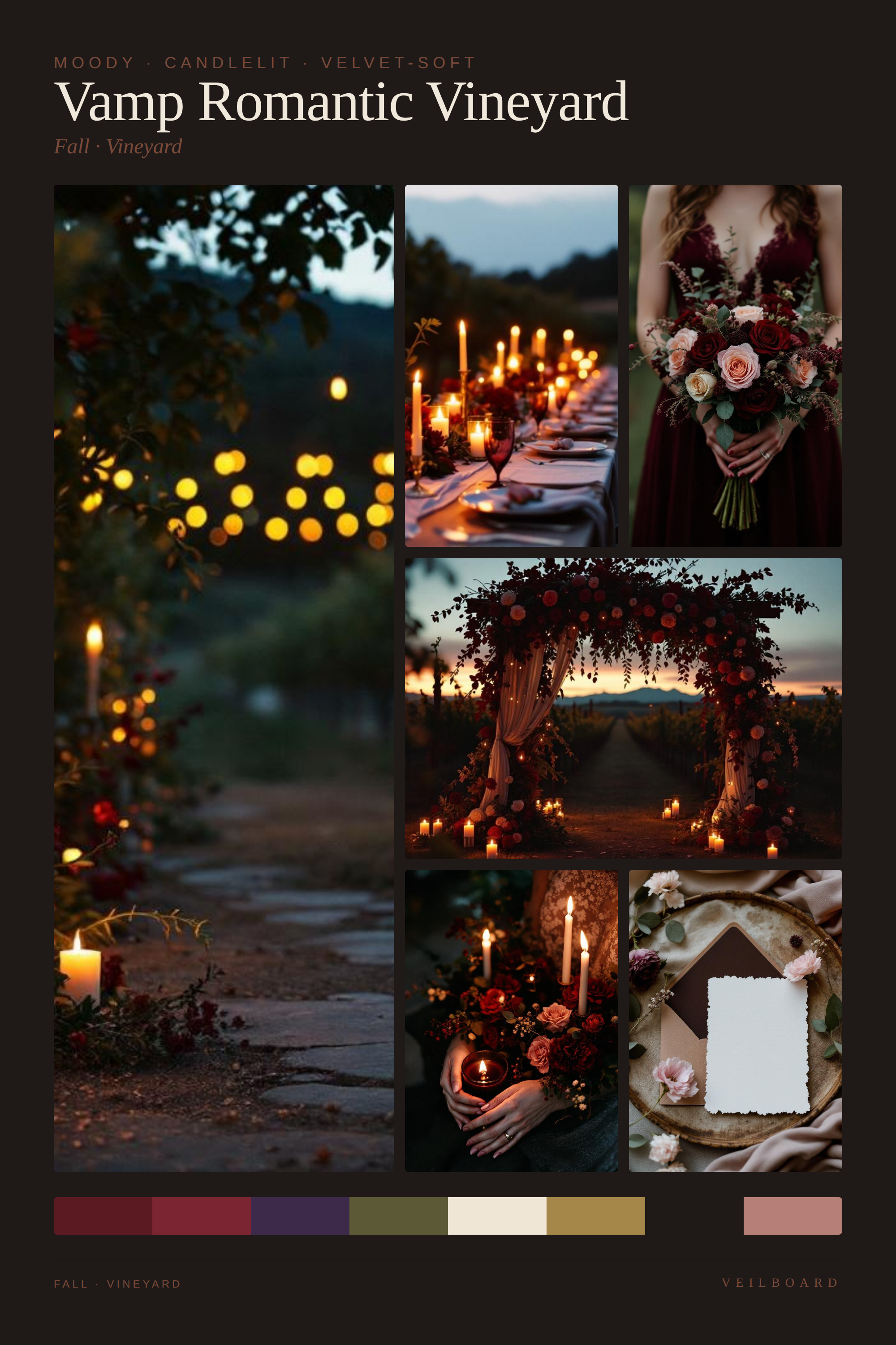 Vamp Romantic Vineyard moodboard preview