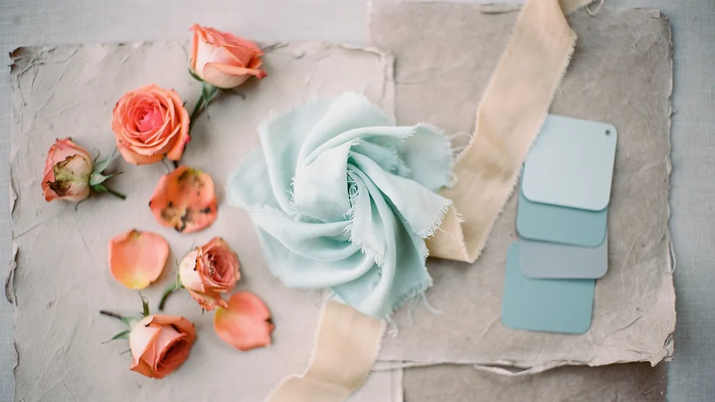 Beach wedding theme — sea-glass tones and driftwood