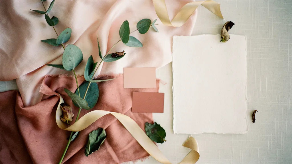 Romantic wedding theme — blush roses and candlelight